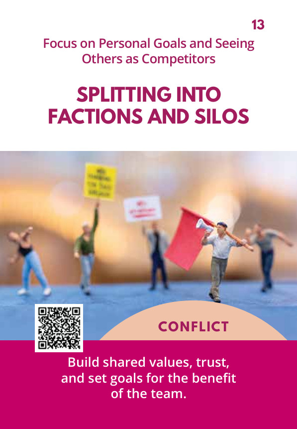CONFLICT 13 – Splitting Into Factions and Silos