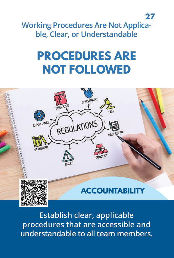 Card 27 – Procedures Are Not Followed