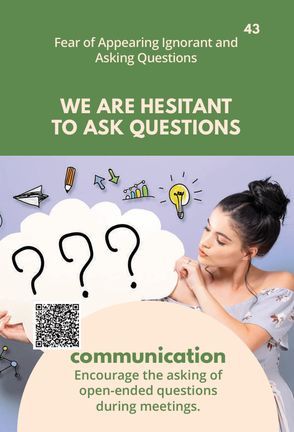 Card 43 – We Are Hesitant To Ask Questions