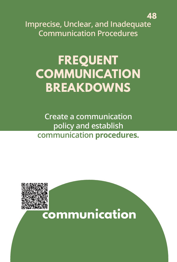 Card 48 – Frequent Communication Breakdowns