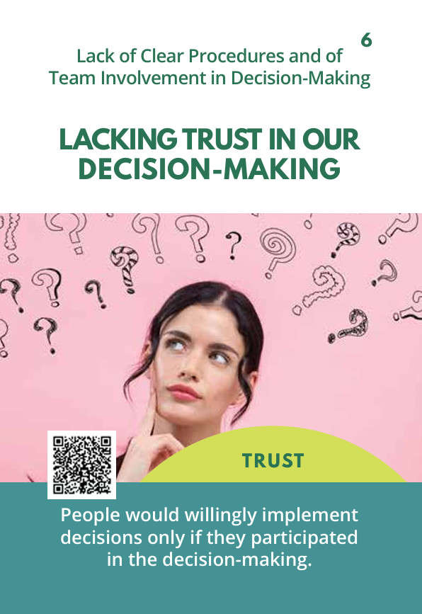 TRUST 6 – Lacking Trust in our Decision-Making