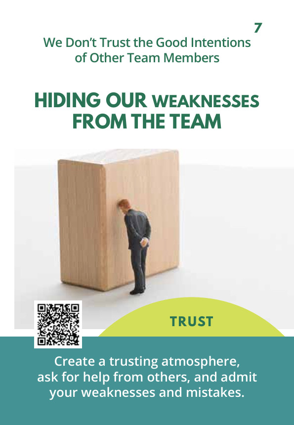 Card 7 – Hiding our Weaknesses from the Team