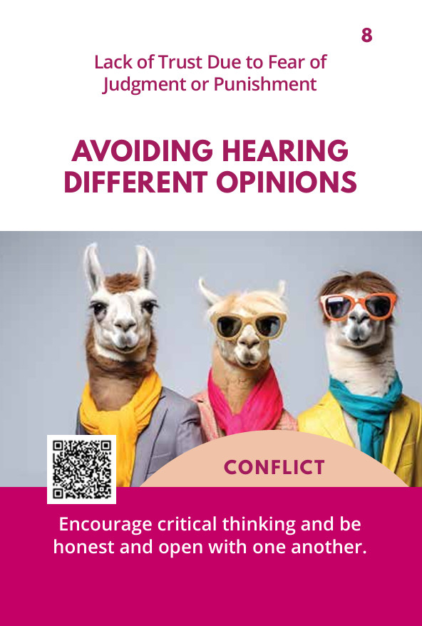 CONFLICT 8 – Avoiding Hearing Different Opinions